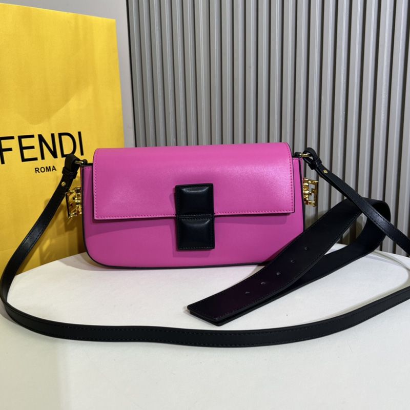 Affordable Fendi Medium Baguette Twist Bag In Nappa Leather Rose