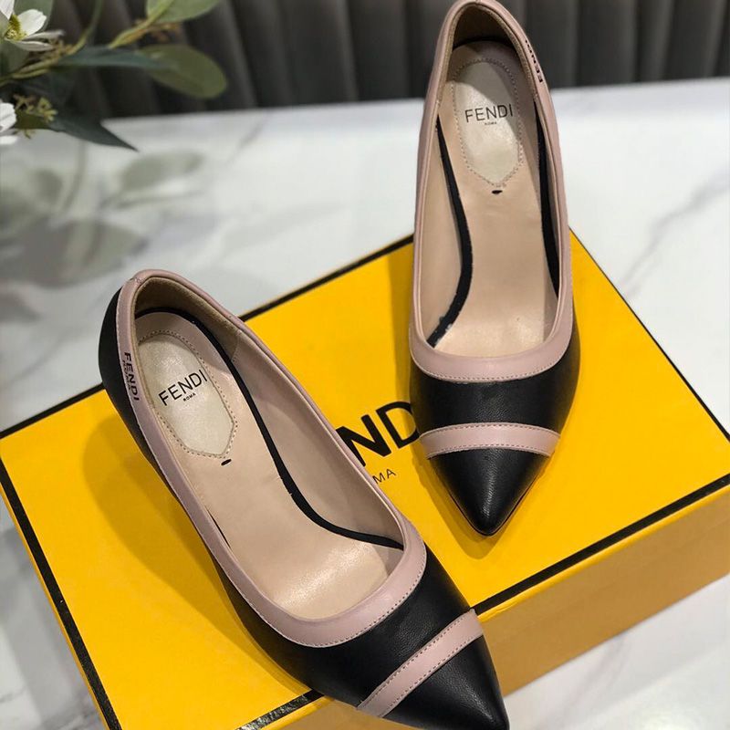 Affordable Fendi Colibri Pumps Women Leather Black