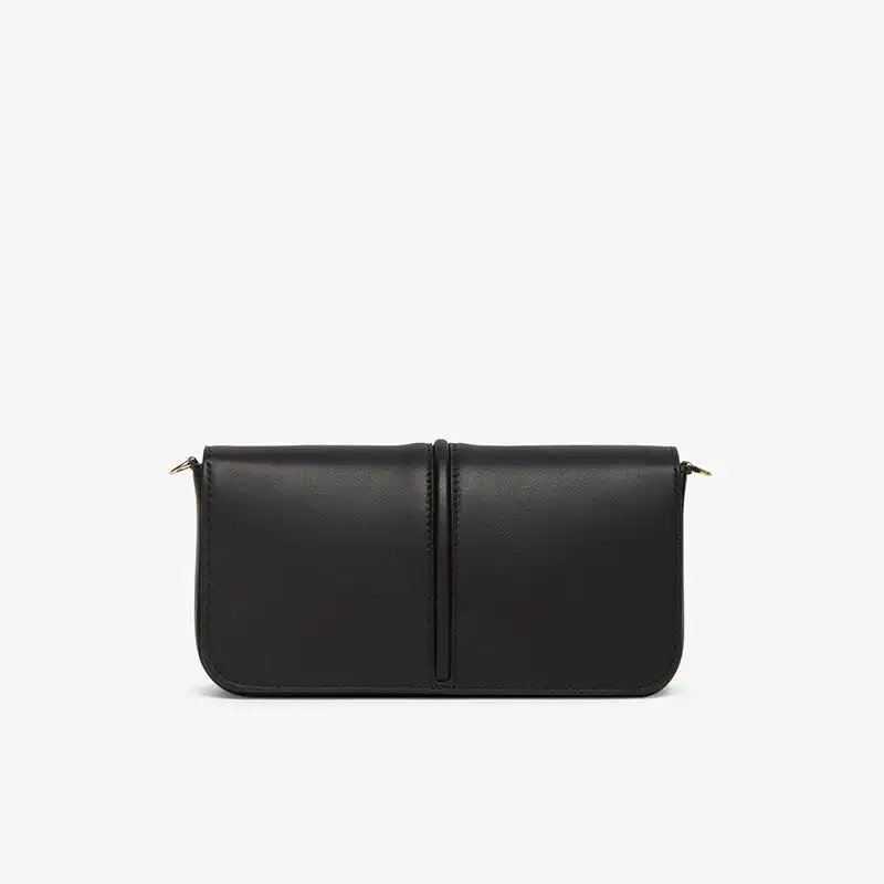 Affordable Fendi Fendigraphy Wallet with Chain In Calf Leather Black