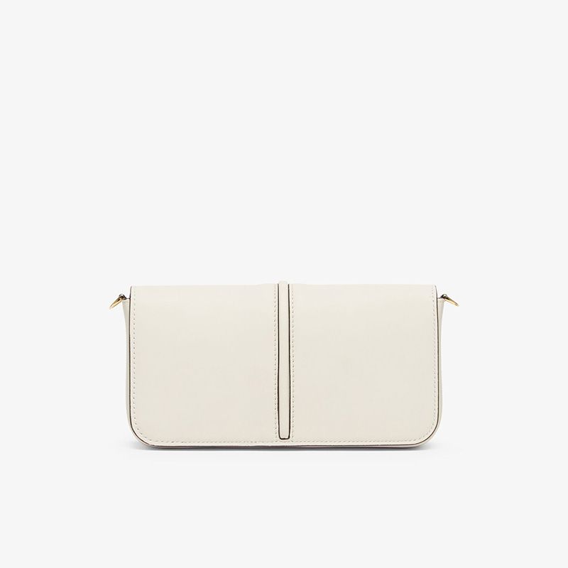 Affordable Fendi Fendigraphy Wallet with Chain In Calf Leather White