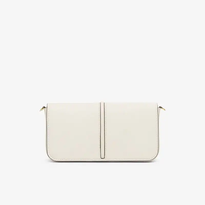 Affordable Fendi Fendigraphy Wallet with Chain In Calf Leather White