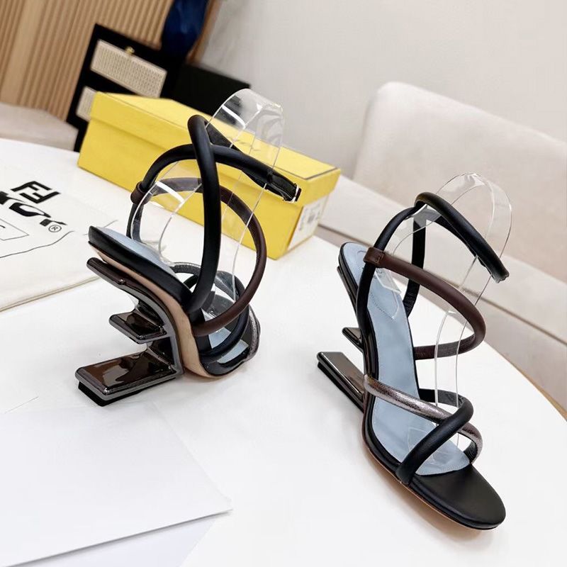 Affordable Fendi First Sandals Women Nappa Leather Black