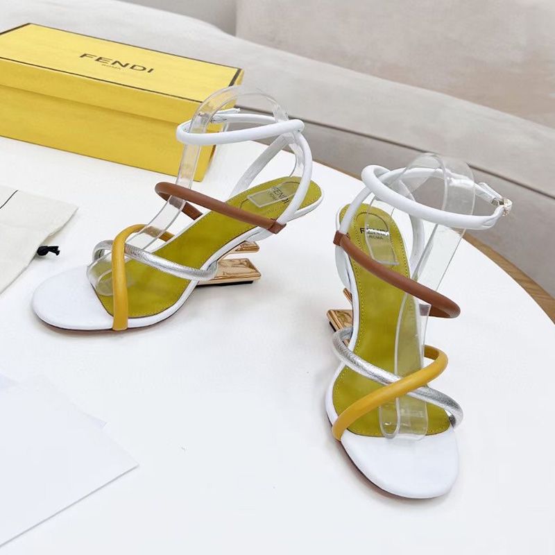 Affordable Fendi First Sandals Women Nappa Leather White