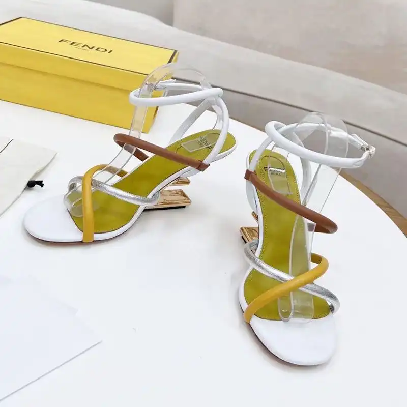 Affordable Fendi First Sandals Women Nappa Leather White HOT SALE