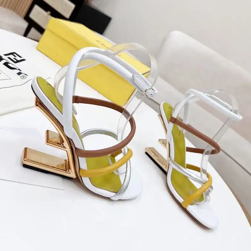 Affordable Fendi First Sandals Women Nappa Leather White HOT SALE