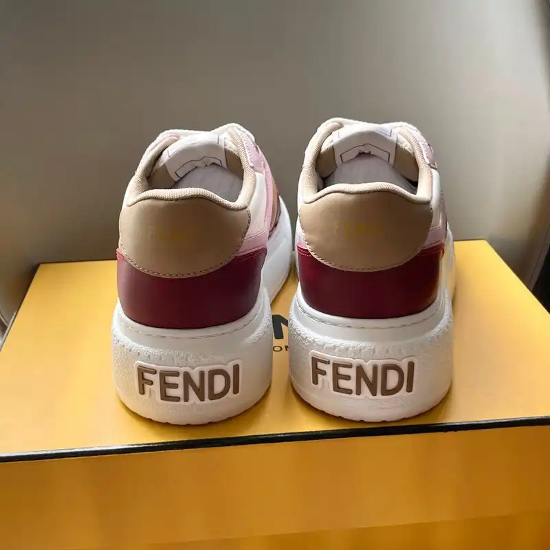 Cheap Fendi Match Platform Sneakers Women Leather Multicolor HOT SALE