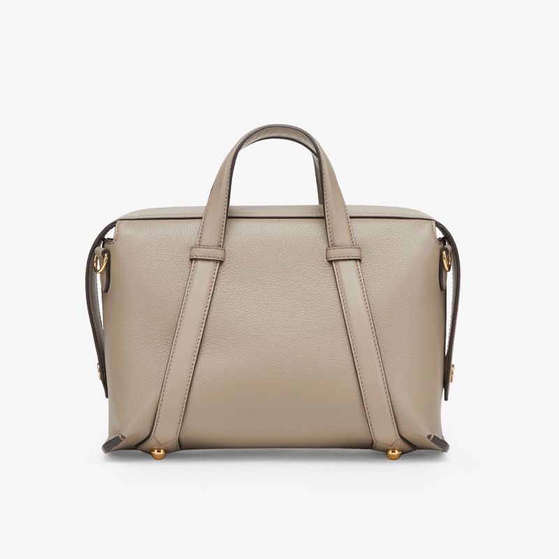 Affordable Fendi Medium Boston 365 Bag In Grained Leather Grey