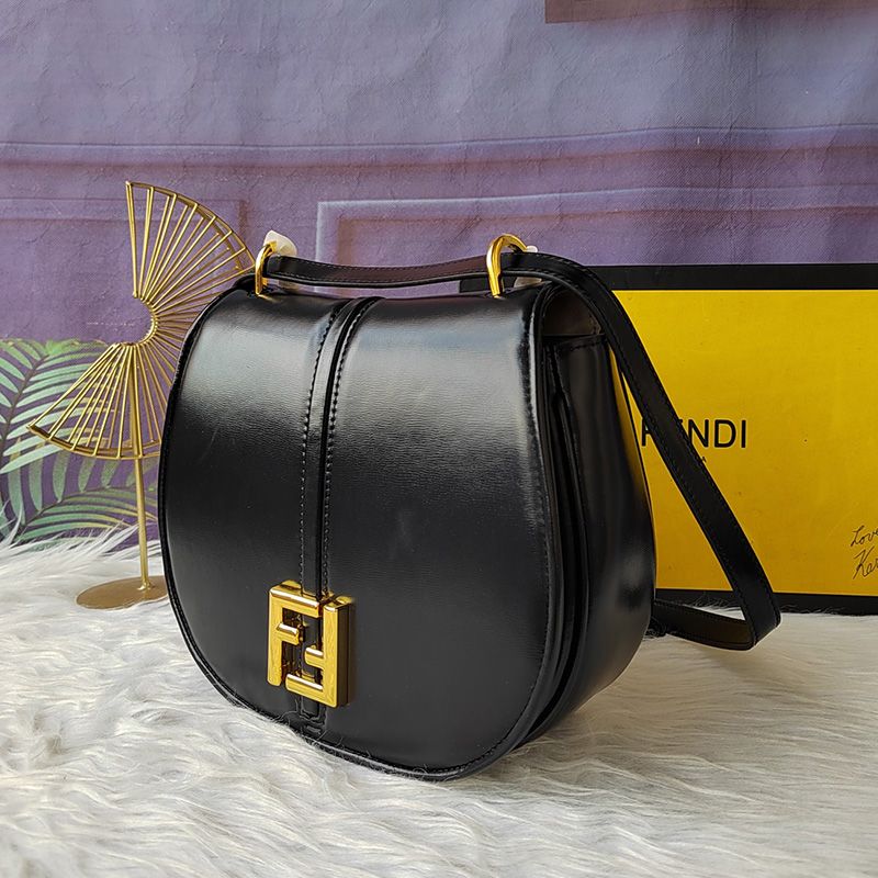 Affordable Fendi Medium C'mon Bag In Calf Leather Black