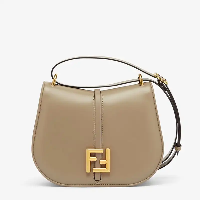 Affordable Fendi Medium C'mon Bag In Calf Leather Grey