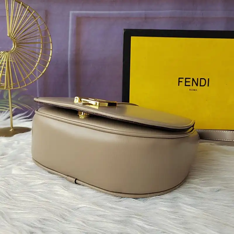 Affordable Affordable Fendi Medium C'mon Bag In Calf Leather Grey