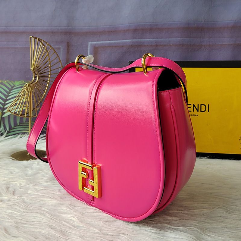 Affordable Fendi Medium C'mon Bag In Calf Leather Rose