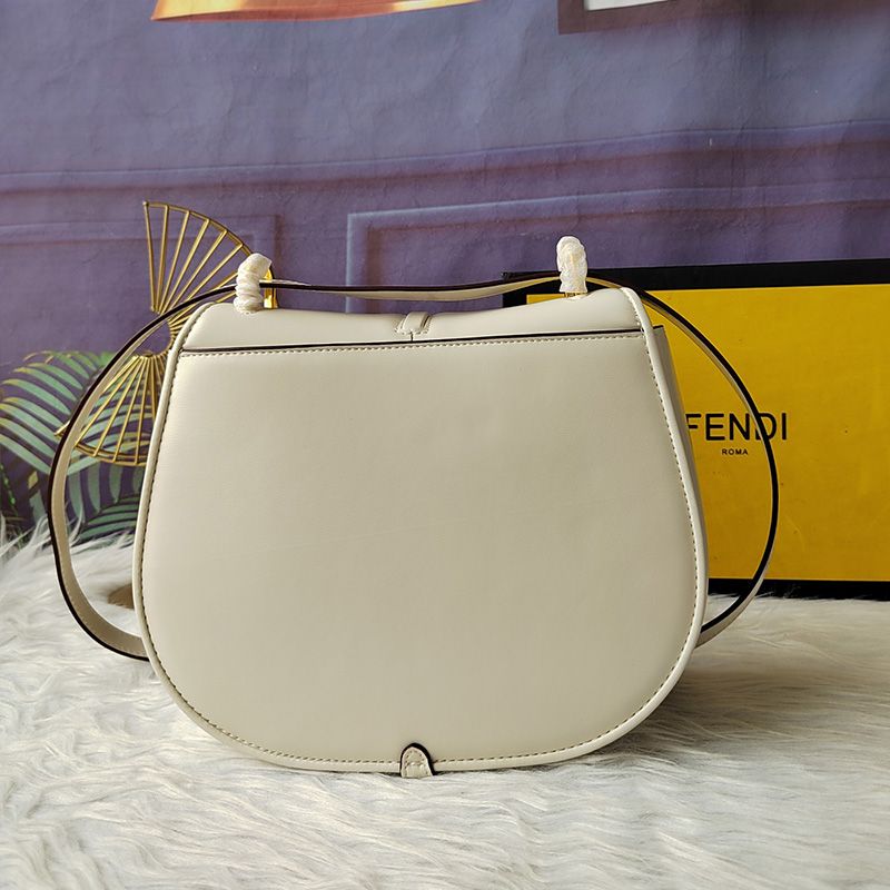 Affordable Fendi Medium C'mon Bag In Calf Leather White