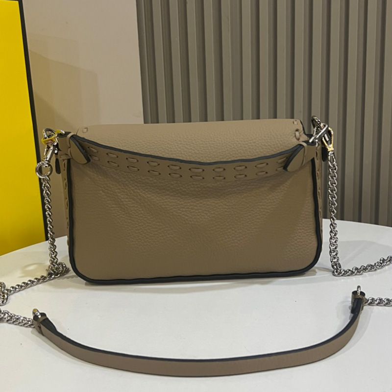 Affordable Fendi Mini Baguette Selleria Bag In Cuoio Romano Leather Khaki