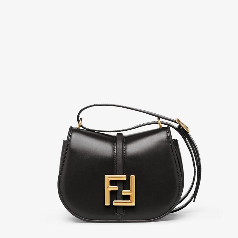 Affordable Fendi Mini C'mon Bag In Calf Leather Black