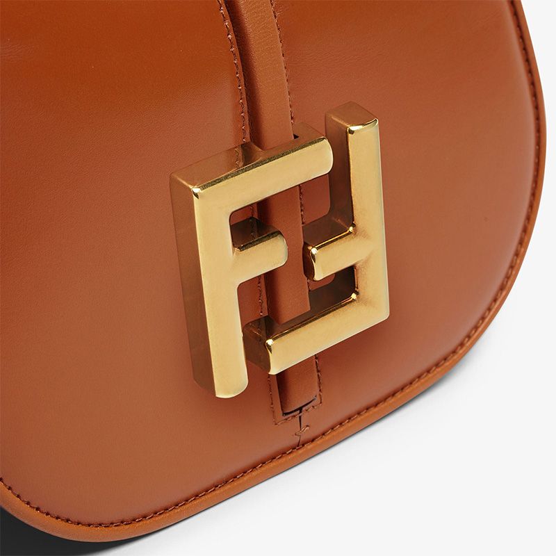 Affordable Fendi Mini C'mon Bag In Calf Leather Brown