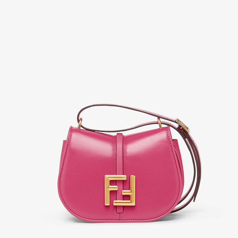 Affordable Fendi Mini C'mon Bag In Calf Leather Rose