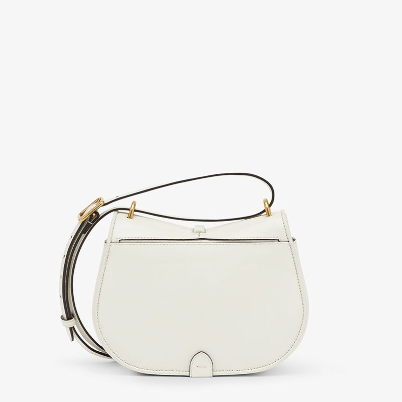 HOT Fendi Mini C'mon Bag In Calf Leather White