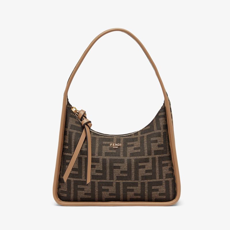 Affordable Fendi Mini Fendessence Bag In FF Motif Fabric Brown