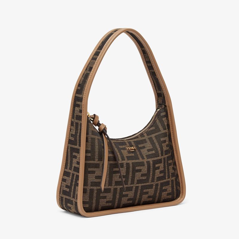 Affordable Fendi Mini Fendessence Bag In FF Motif Fabric Brown