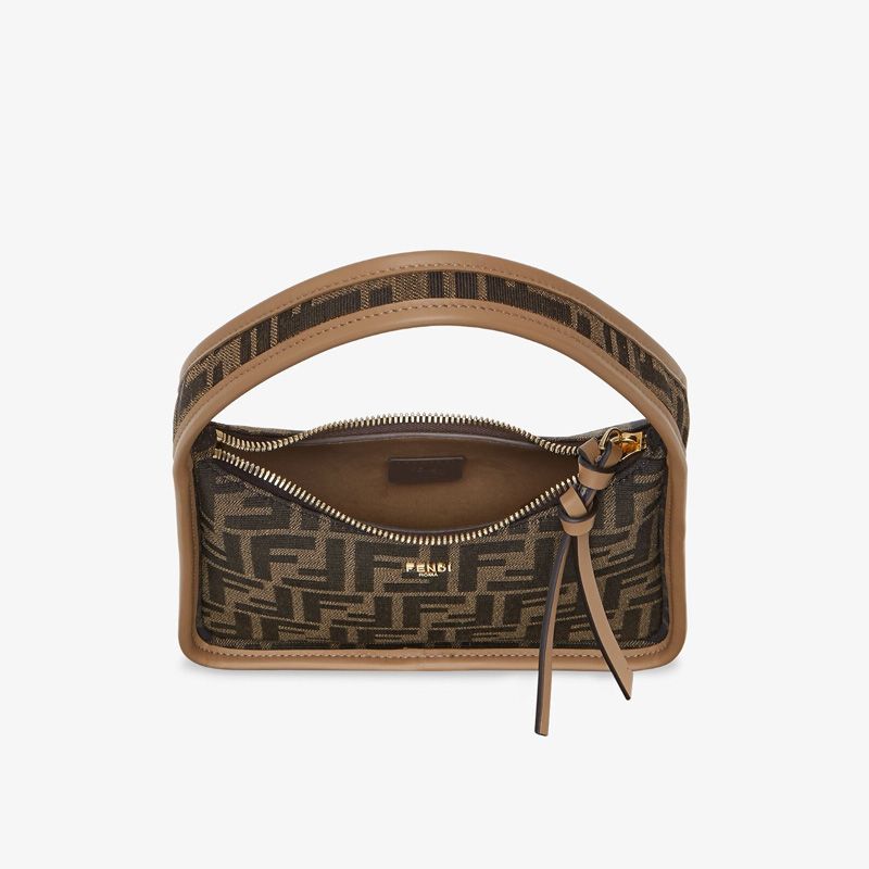 Affordable Fendi Mini Fendessence Bag In FF Motif Fabric Brown