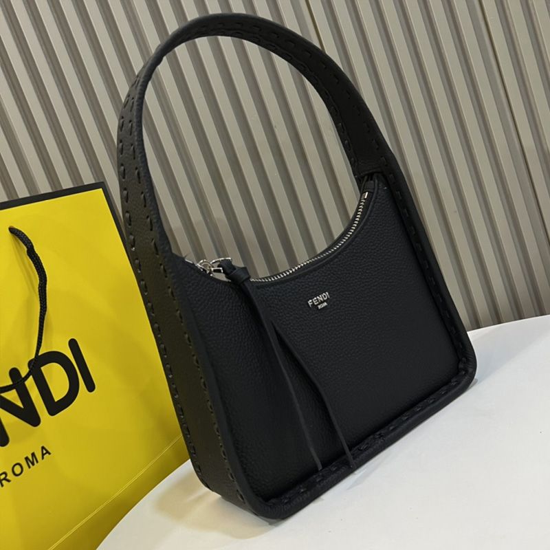 Affordable Fendi Mini Fendessence Bag In Cuoio Romano Leather Black