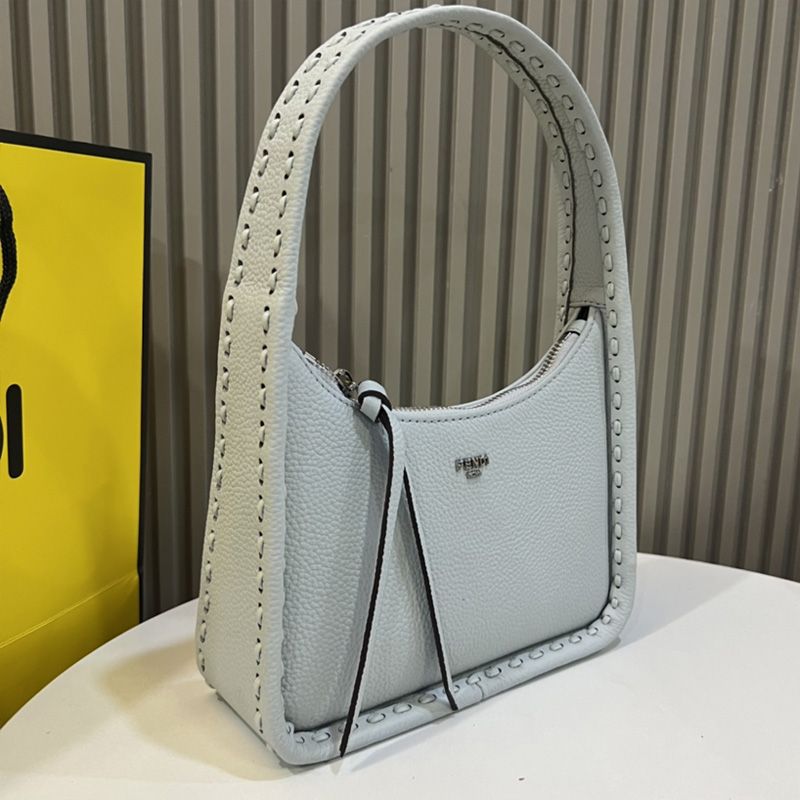 Affordable Fendi Mini Fendessence Bag In Cuoio Romano Leather Light Blue