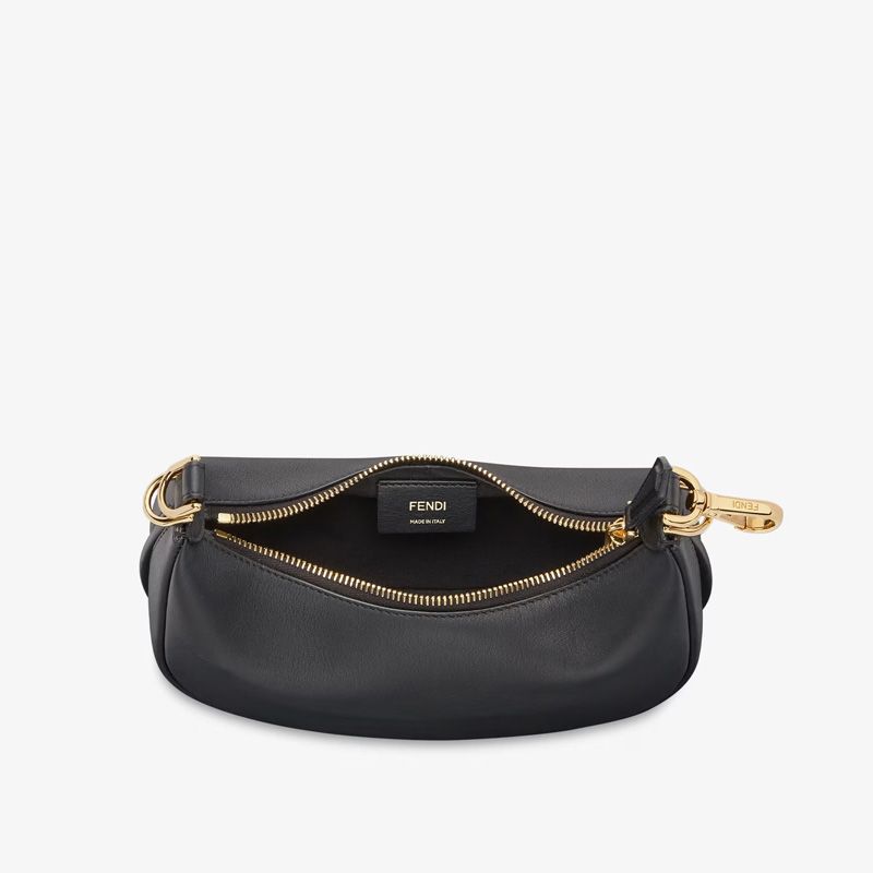 Affordable Fendi Mini Fendigraphy Hobo Bag In Calf Leather Black