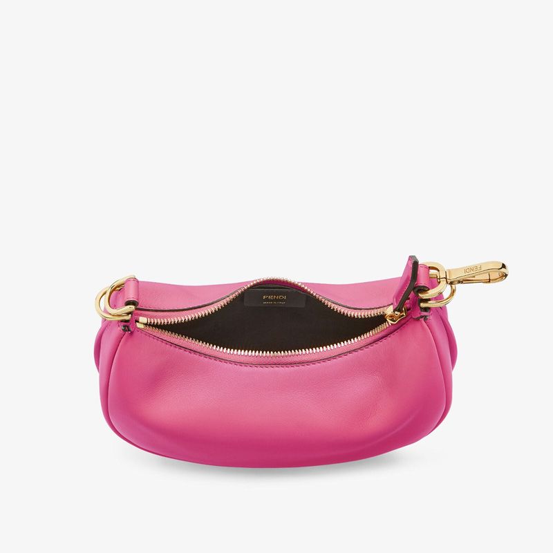 Affordable Fendi Mini Fendigraphy Hobo Bag In Calf Leather Rose