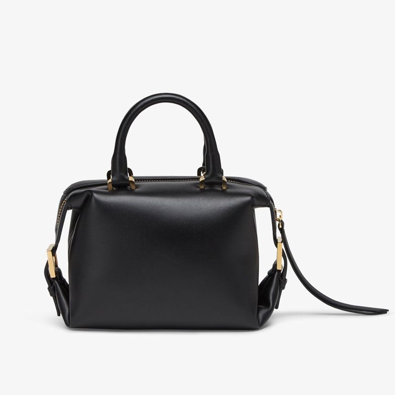 Affordable Fendi Mini FF Cube Bag In Nappa Leather Black