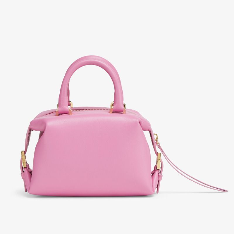 Affordable Fendi Mini FF Cube Bag In Nappa Leather Pink