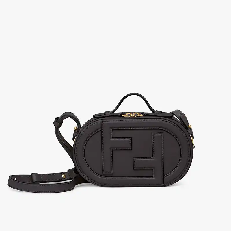 Affordable Fendi Mini O'Lock Camera Case In Calf Leather Black