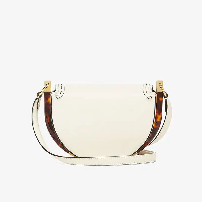 Affordable Affordable Fendi Moonlight Bag In ROMA Logo Calf Leather White