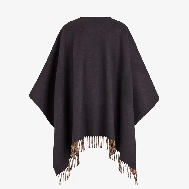 Affordable Fendi Poncho In Cashmere and Wool Black