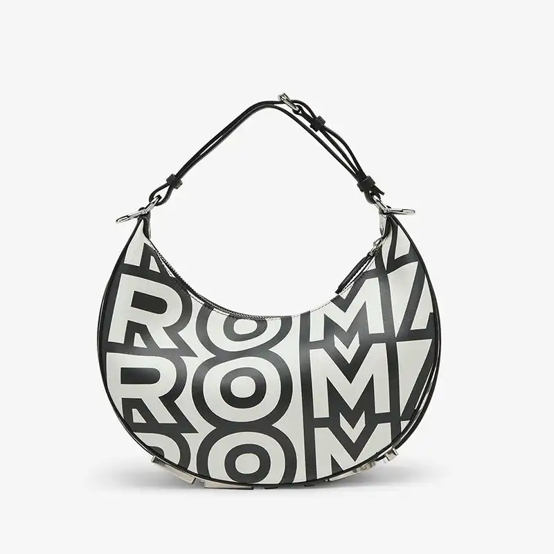 Affordable Fendi Small Fendigraphy Hobo Bag In Fendi Roma Capsule Leather Black White