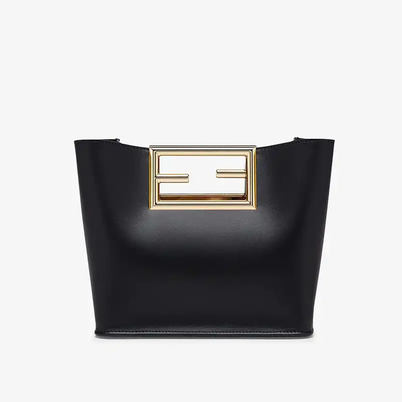 Affordable Affordable Fendi Small Way Bag In Calf Leather Black