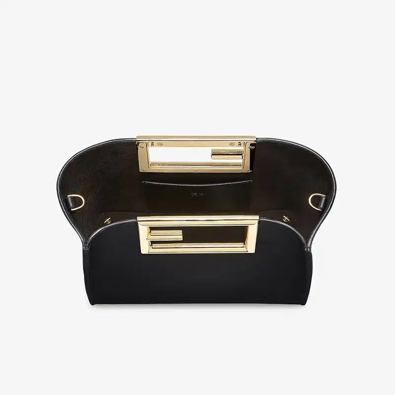 Affordable Affordable Fendi Small Way Bag In Calf Leather Black