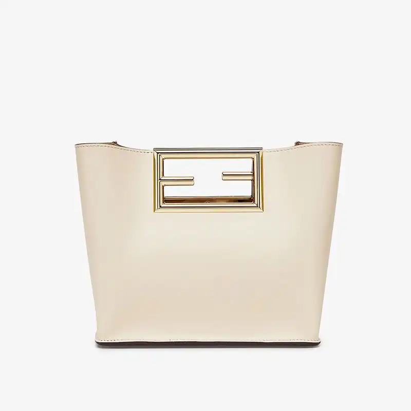 Affordable Affordable Fendi Small Way Bag In Calf Leather White