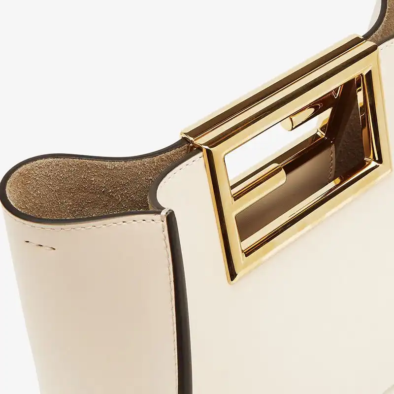 Affordable Affordable Fendi Small Way Bag In Calf Leather White