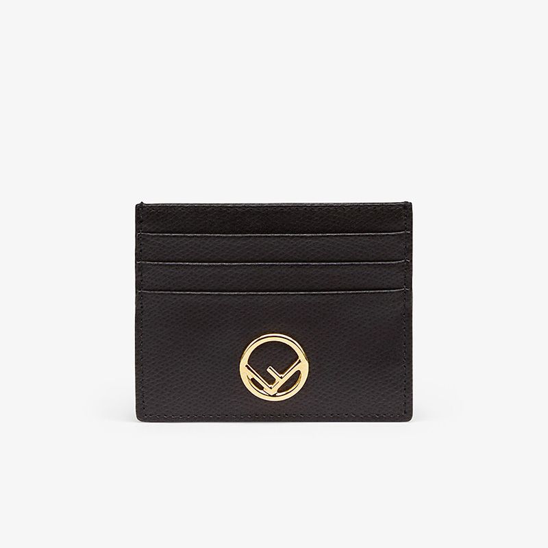 Affordable F is Fendi Card Holder In Calf Leather Black