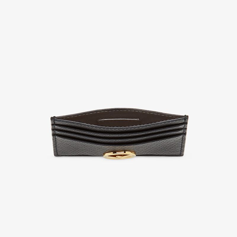 Affordable F is Fendi Card Holder In Calf Leather Black