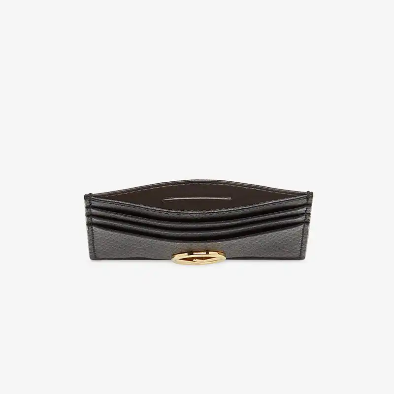 Cheap F is Fendi Card Holder In Calf Leather Black HOT SALE