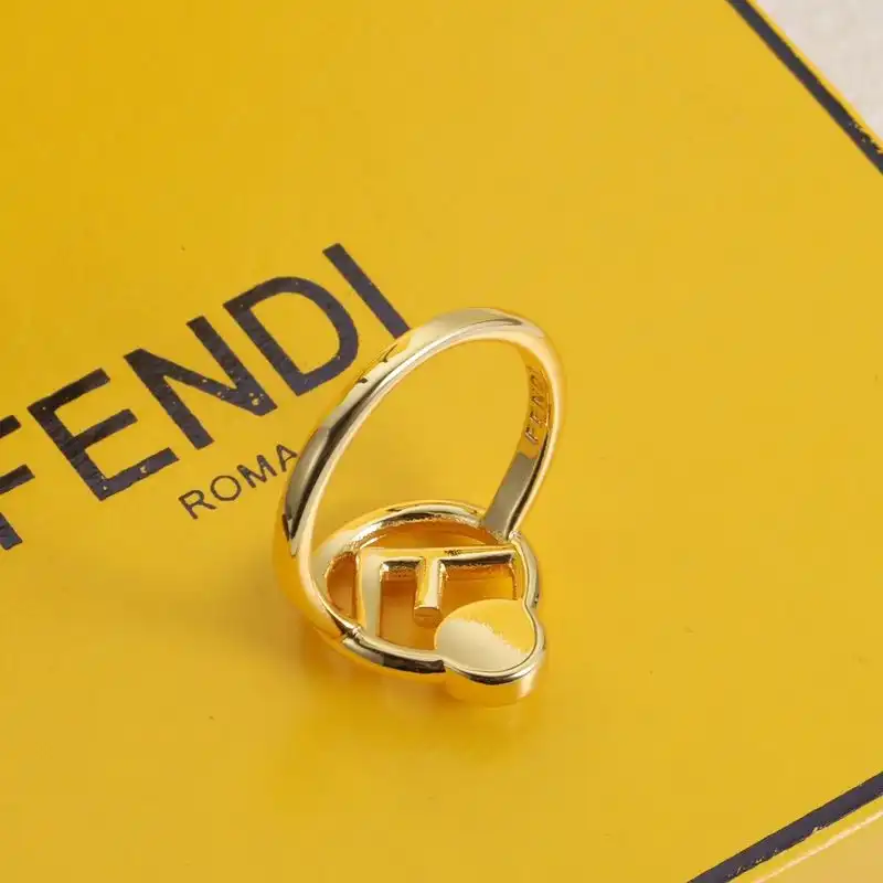 Affordable F is Fendi Ring In Metal with Pearl Gold HOT SALE