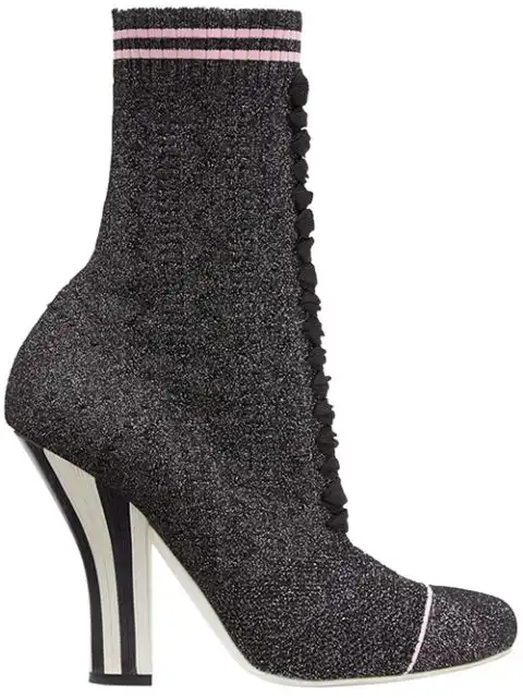 FENDI stretch fabric boots