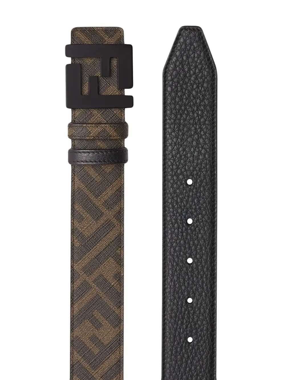 Affordable FENDI FF-motif reversible belt