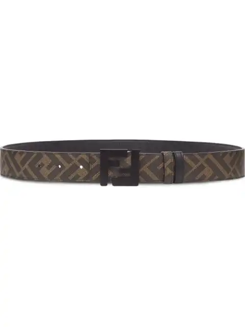 Affordable FENDI FF-motif reversible belt