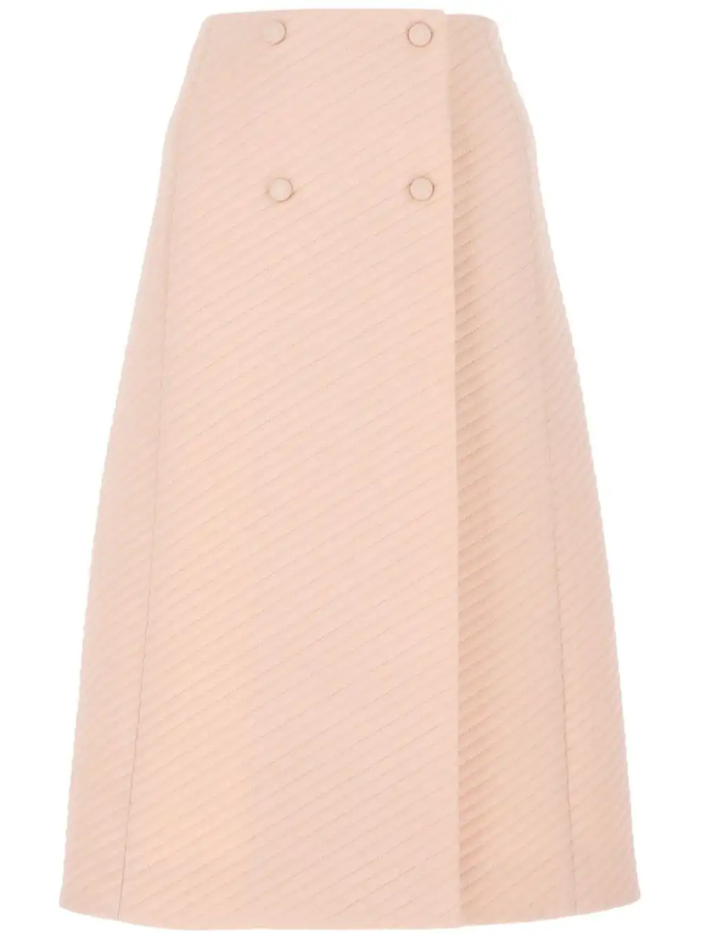 Affordable FENDI double-breasted A-line skirt