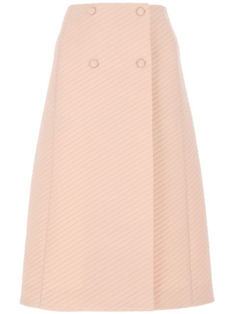 FENDI double-breasted A-line skirt