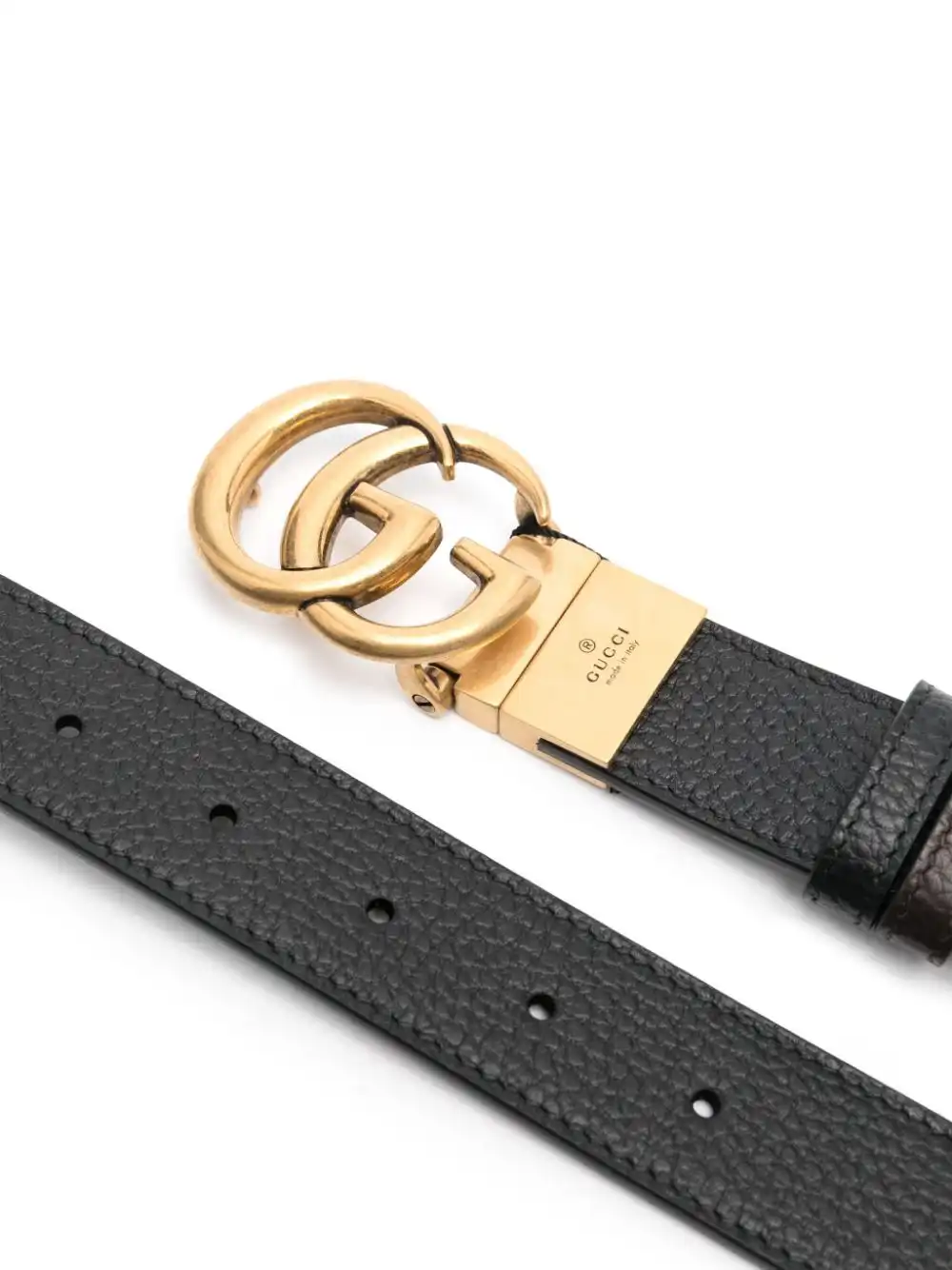 Cheap Gucci double G buckle reversible belt