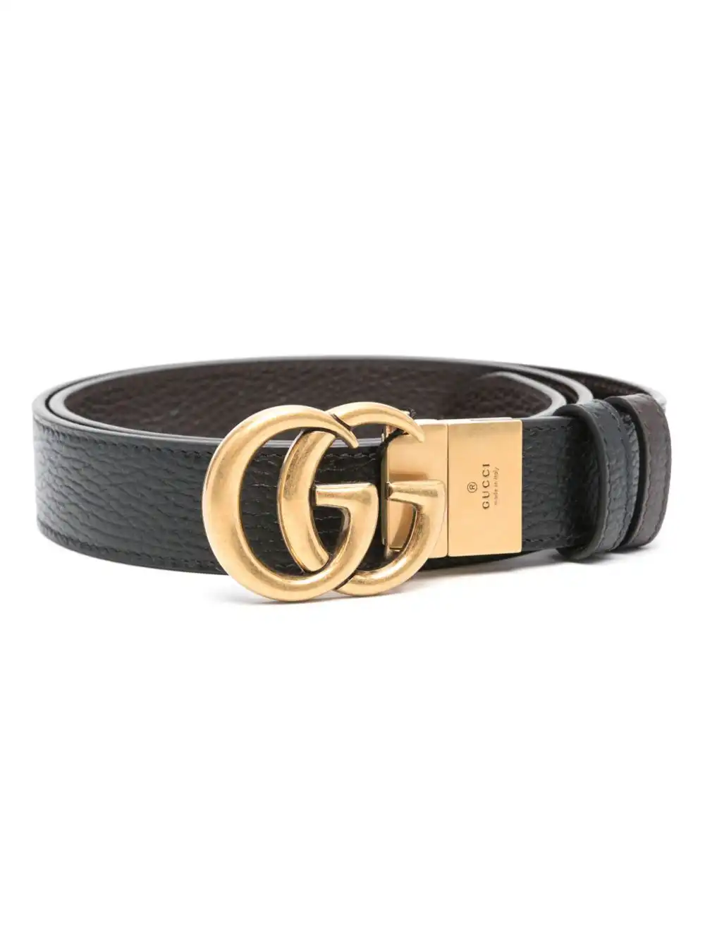 Cheap Gucci double G buckle reversible belt