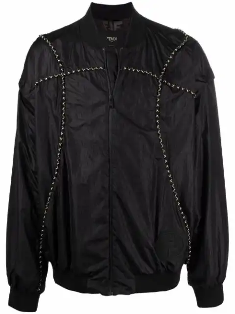 FENDI removable-sleeves bomber jacket